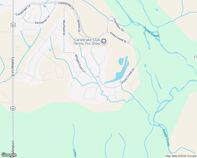 map of restaurants, bars, coffee shops, grocery stores, and more near 23420 Piney Creek Drive in Athens