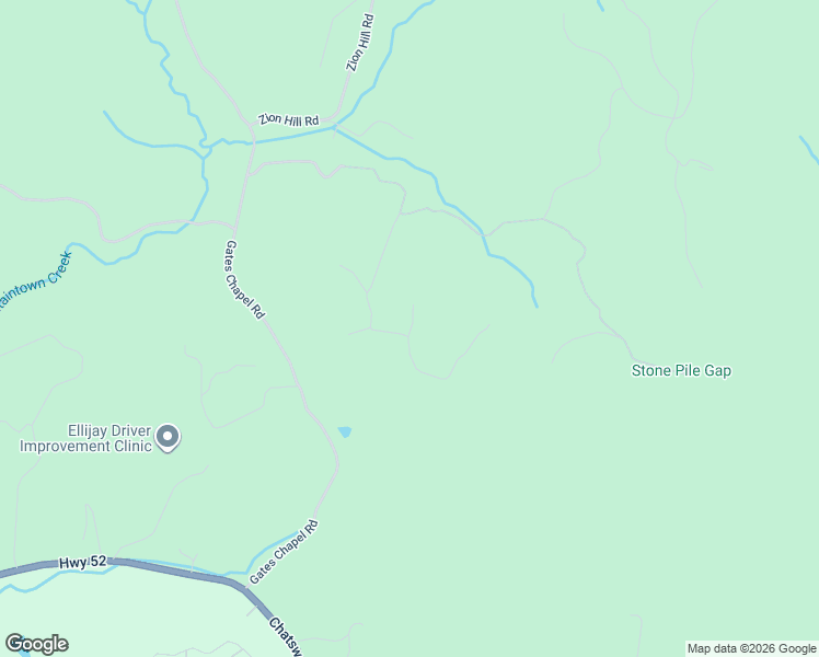 map of restaurants, bars, coffee shops, grocery stores, and more near Dover Falls Trail in Ellijay