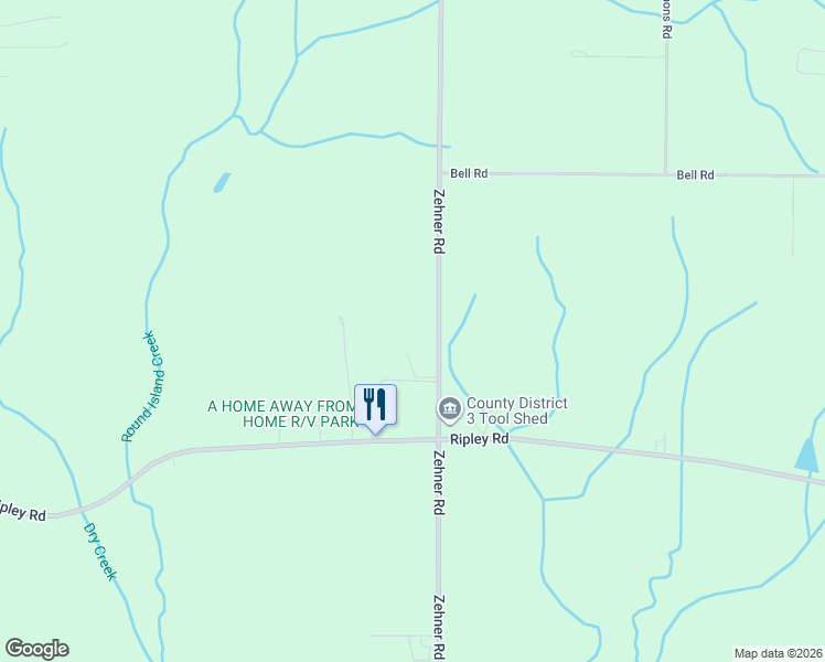 map of restaurants, bars, coffee shops, grocery stores, and more near 13675 Zehner Road in Athens