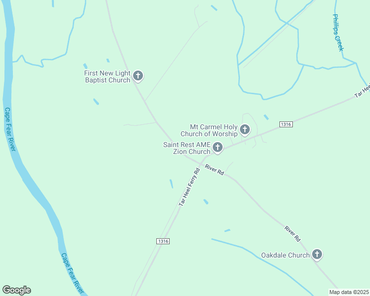 map of restaurants, bars, coffee shops, grocery stores, and more near 4728 River Road in White Oak