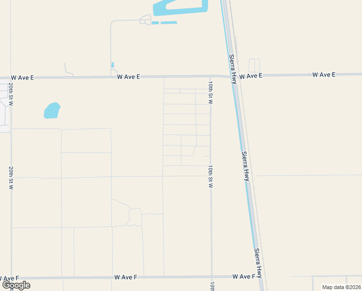 map of restaurants, bars, coffee shops, grocery stores, and more near Avenue E-6 in Lancaster