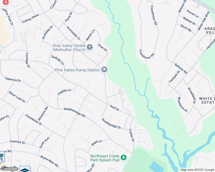 map of restaurants, bars, coffee shops, grocery stores, and more near 878 Pine Valley Road in Jacksonville