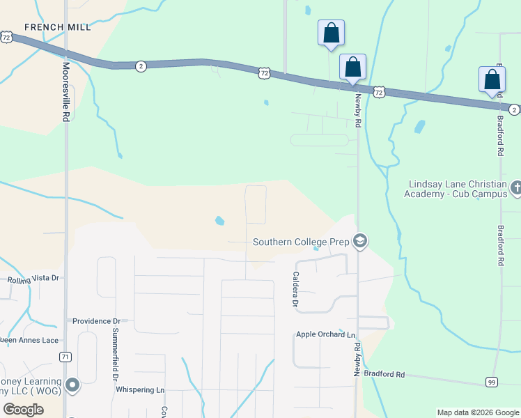 map of restaurants, bars, coffee shops, grocery stores, and more near 25501-25641 Caldera Drive in Athens