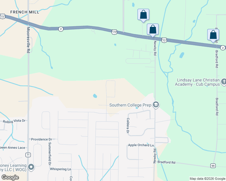 map of restaurants, bars, coffee shops, grocery stores, and more near 25501-25641 Caldera Drive in Athens