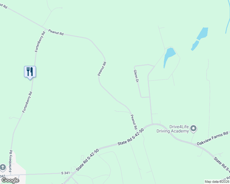 map of restaurants, bars, coffee shops, grocery stores, and more near 290 Peanut Road in Woodruff