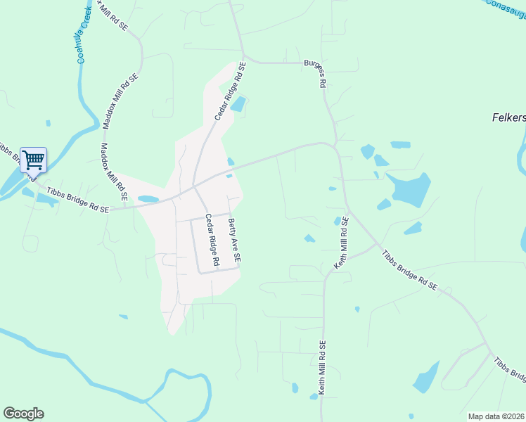 map of restaurants, bars, coffee shops, grocery stores, and more near 644 Law Drive Southeast in Dalton