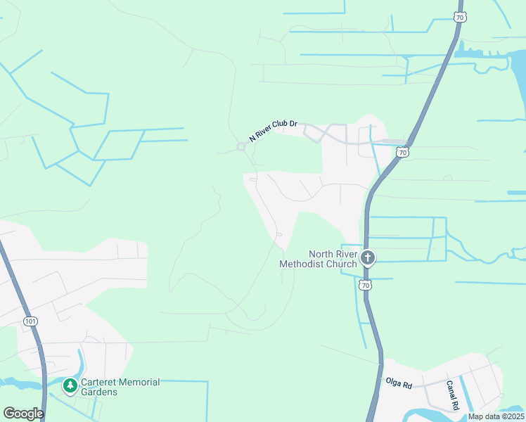 map of restaurants, bars, coffee shops, grocery stores, and more near 220 Taylorwood Drive in Beaufort