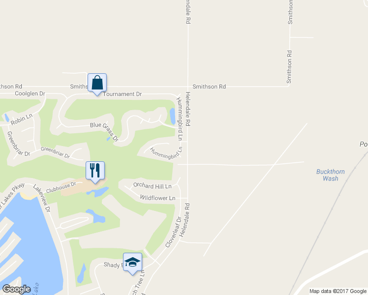 map of restaurants, bars, coffee shops, grocery stores, and more near 27857 Hummingbird Lane in Helendale