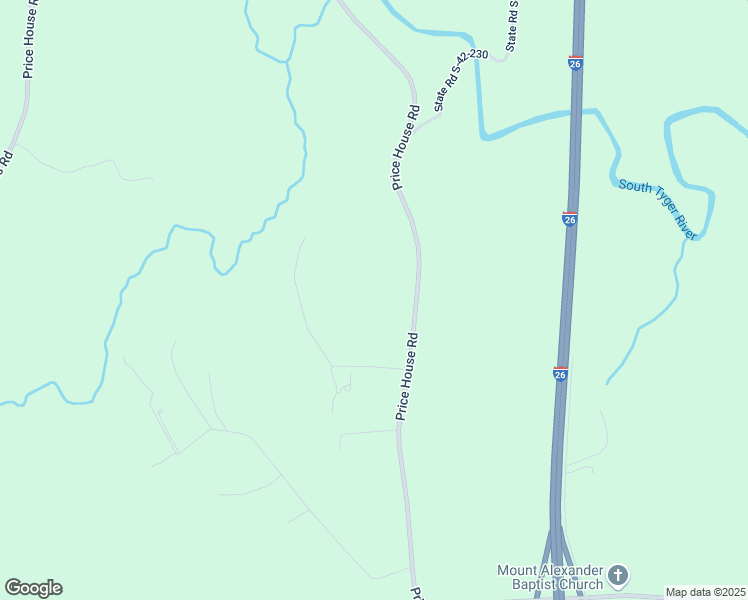 map of restaurants, bars, coffee shops, grocery stores, and more near 1536 Price House Road in Roebuck