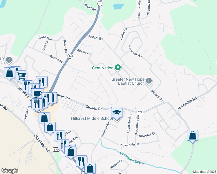 map of restaurants, bars, coffee shops, grocery stores, and more near 259 Applehill Way in Simpsonville