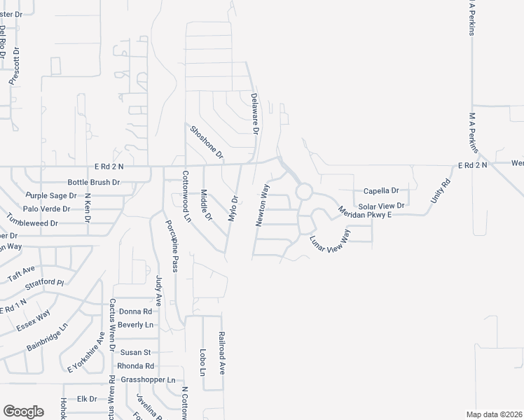 map of restaurants, bars, coffee shops, grocery stores, and more near 825 Newton Way in Chino Valley