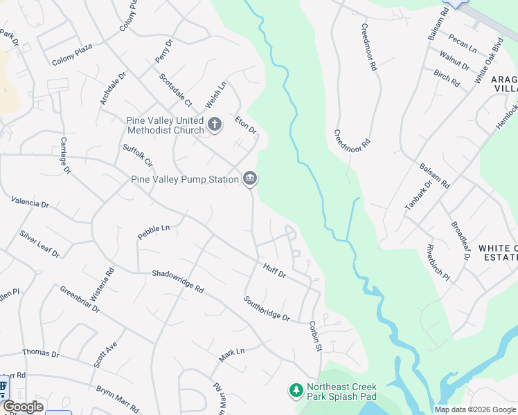 map of restaurants, bars, coffee shops, grocery stores, and more near 882 Pine Valley Road in Jacksonville