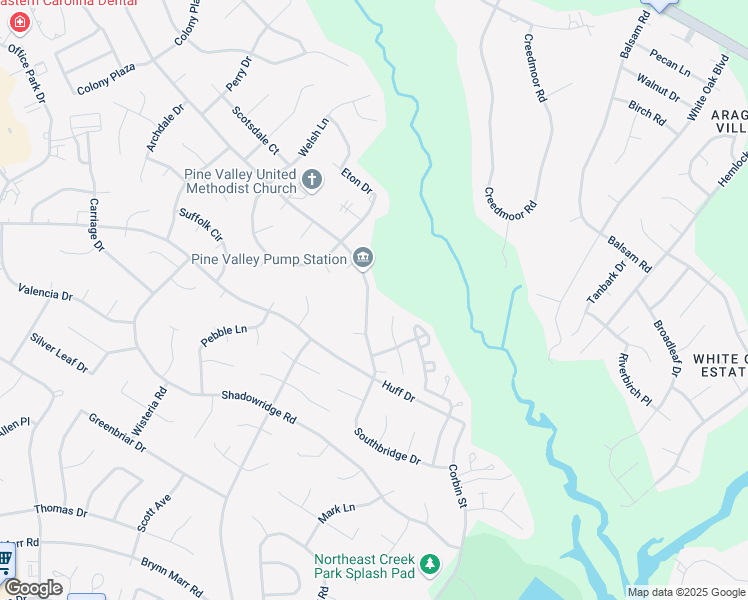 map of restaurants, bars, coffee shops, grocery stores, and more near 882 Pine Valley Road in Jacksonville
