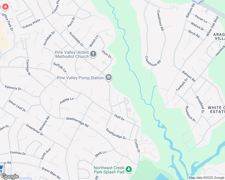 map of restaurants, bars, coffee shops, grocery stores, and more near 882 Pine Valley Road in Jacksonville