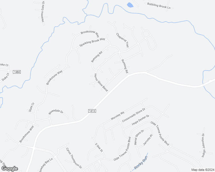 map of restaurants, bars, coffee shops, grocery stores, and more near 202 Palamino Trail in Jacksonville