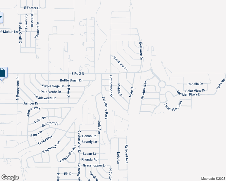 map of restaurants, bars, coffee shops, grocery stores, and more near 951 Cottonwood Lane in Chino Valley