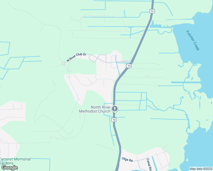 map of restaurants, bars, coffee shops, grocery stores, and more near 103 Emerald Court in Beaufort