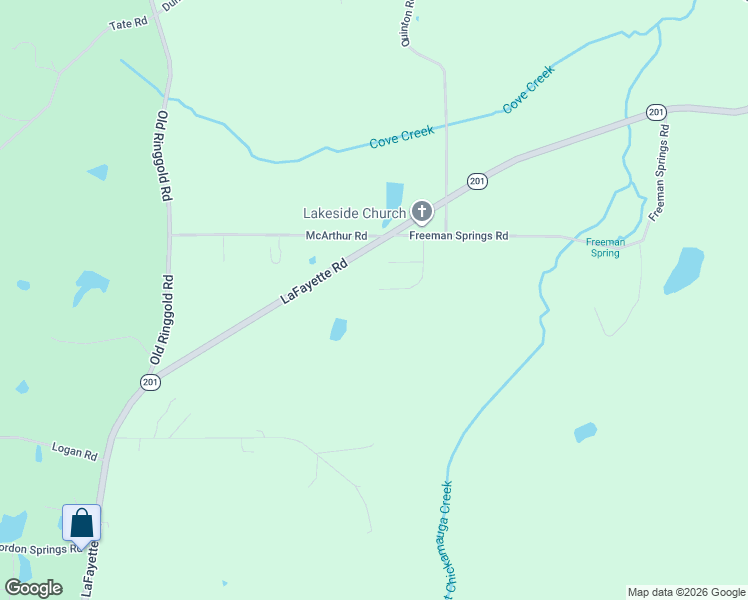map of restaurants, bars, coffee shops, grocery stores, and more near 1095 Robin Way in Rocky Face