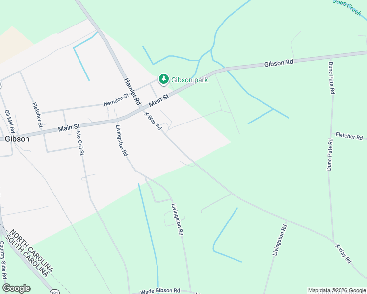 map of restaurants, bars, coffee shops, grocery stores, and more near 6224 X Way Road in Gibson