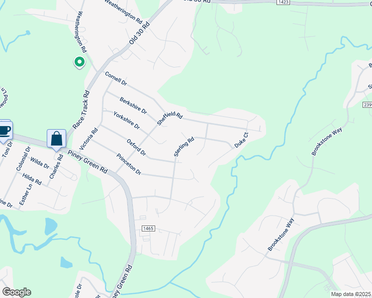map of restaurants, bars, coffee shops, grocery stores, and more near 308 Sterling Road in Jacksonville