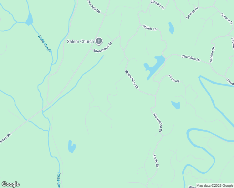 map of restaurants, bars, coffee shops, grocery stores, and more near Choctaw Drive in Ellijay
