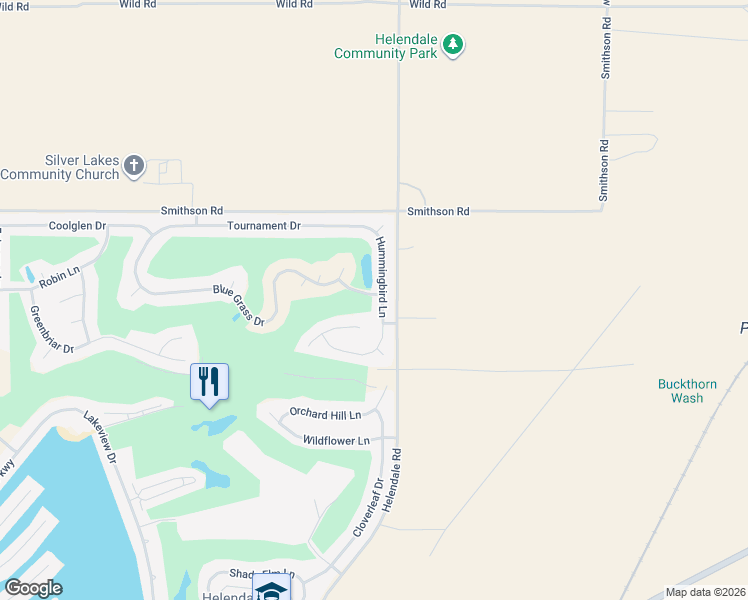 map of restaurants, bars, coffee shops, grocery stores, and more near 15257 Blue Grass Drive in Helendale
