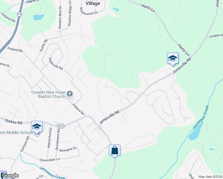 map of restaurants, bars, coffee shops, grocery stores, and more near 108 Candleston Place in Simpsonville