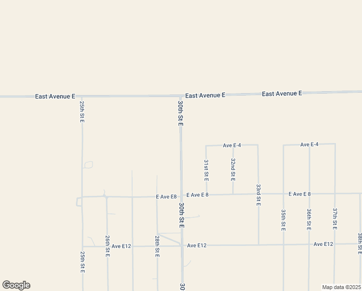map of restaurants, bars, coffee shops, grocery stores, and more near Avenue E-4 in Lancaster