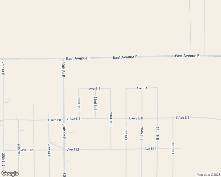 map of restaurants, bars, coffee shops, grocery stores, and more near Avenue E-4 in Lancaster