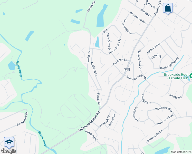 map of restaurants, bars, coffee shops, grocery stores, and more near 110 Appleton Lane in Mauldin