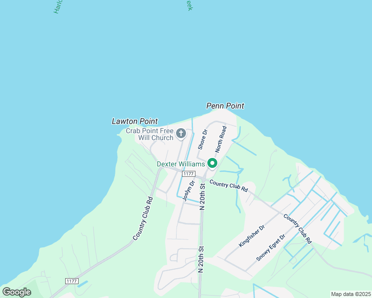 map of restaurants, bars, coffee shops, grocery stores, and more near 2050 Country Club Road in Morehead City