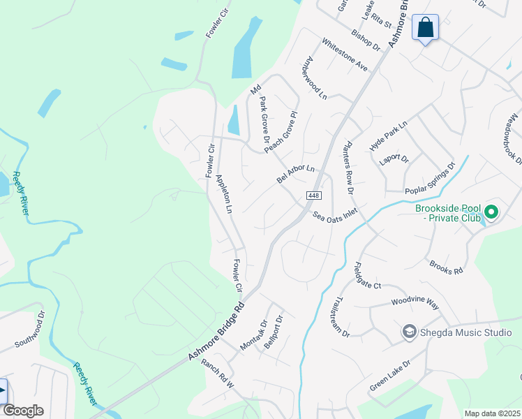 map of restaurants, bars, coffee shops, grocery stores, and more near 207 Riesling Way in Mauldin