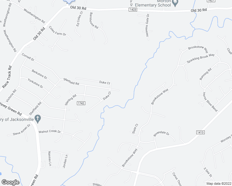 map of restaurants, bars, coffee shops, grocery stores, and more near 300 Sheffield Road in Jacksonville