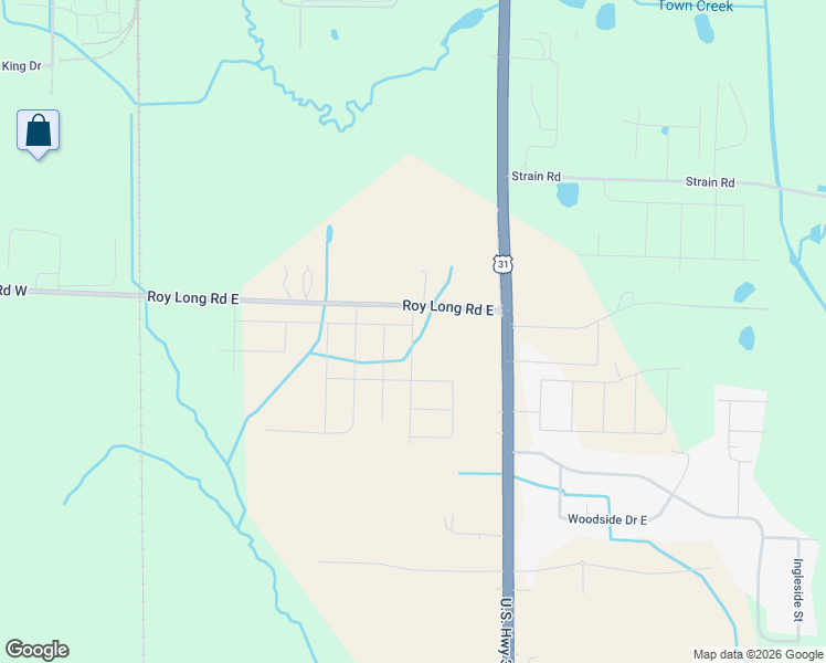 map of restaurants, bars, coffee shops, grocery stores, and more near 627 Roy Long Road East in Athens