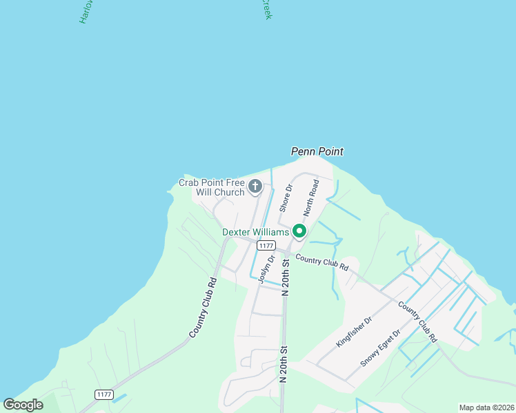 map of restaurants, bars, coffee shops, grocery stores, and more near 2050 Country Club Road in Morehead City