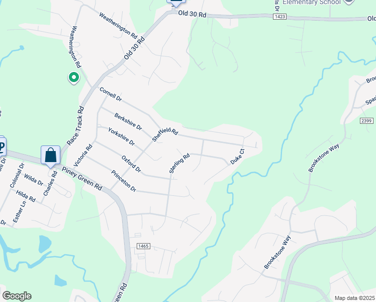map of restaurants, bars, coffee shops, grocery stores, and more near 325 Sterling Road in Jacksonville
