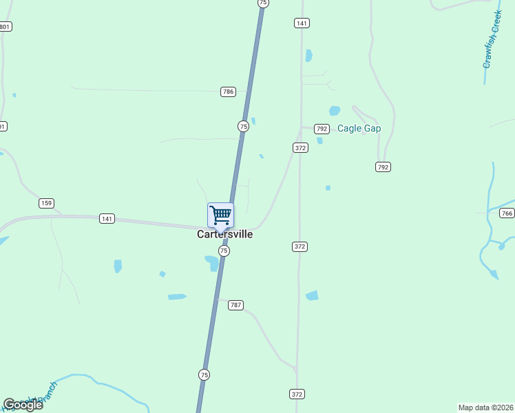 map of restaurants, bars, coffee shops, grocery stores, and more near 1080 County Road 141 in Flat Rock