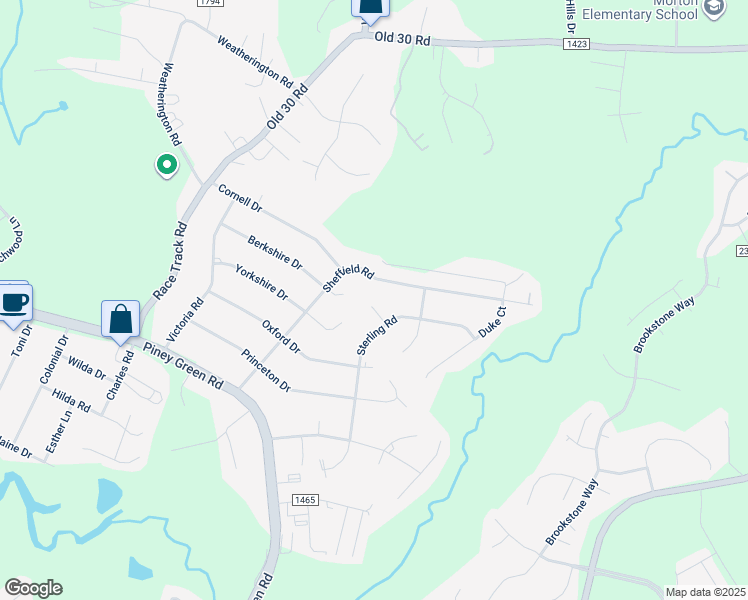 map of restaurants, bars, coffee shops, grocery stores, and more near 319 Sterling Court in Jacksonville
