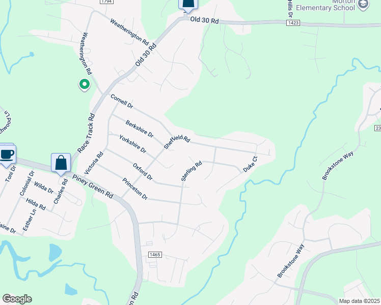 map of restaurants, bars, coffee shops, grocery stores, and more near 319 Sterling Court in Jacksonville