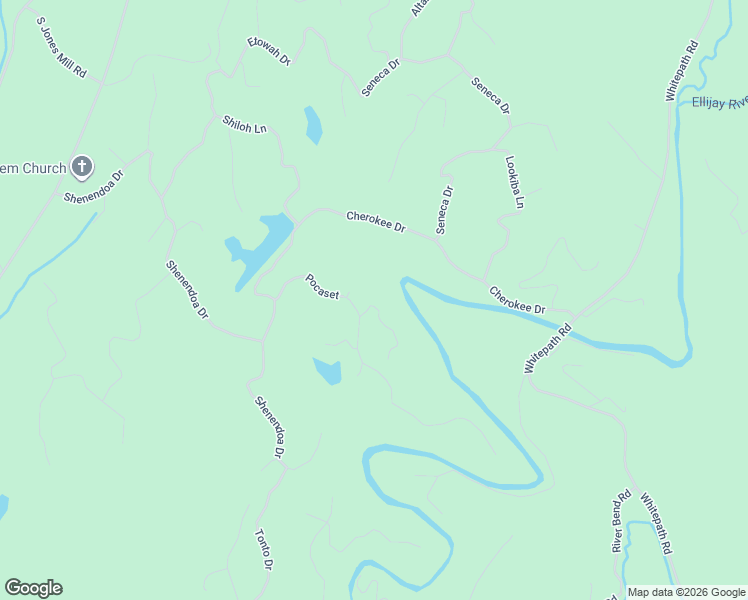 map of restaurants, bars, coffee shops, grocery stores, and more near 102 Tunica Lane in Ellijay