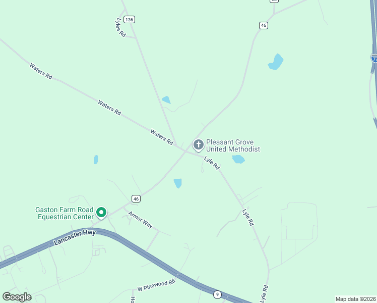 map of restaurants, bars, coffee shops, grocery stores, and more near 2777 Gaston Farm Road in Chester