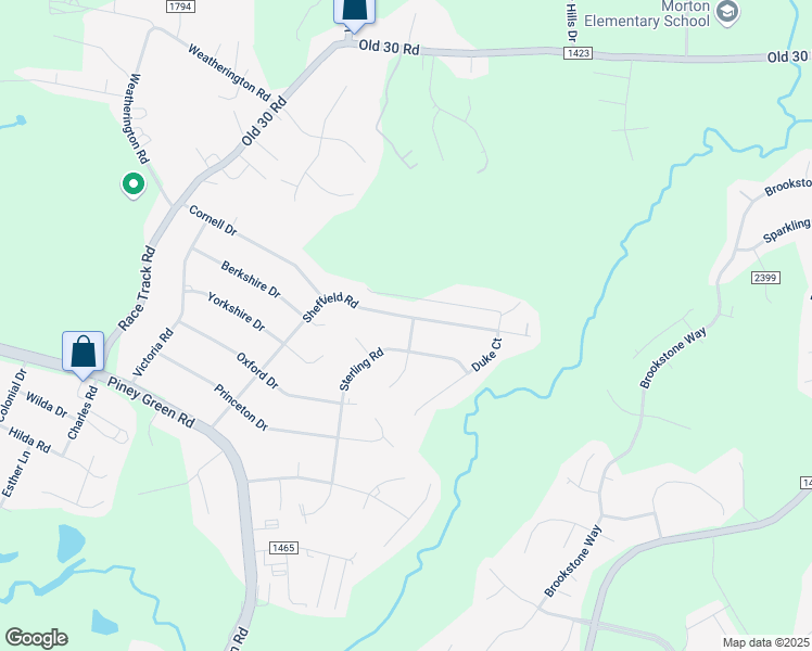map of restaurants, bars, coffee shops, grocery stores, and more near 120 Sheffield Road in Jacksonville