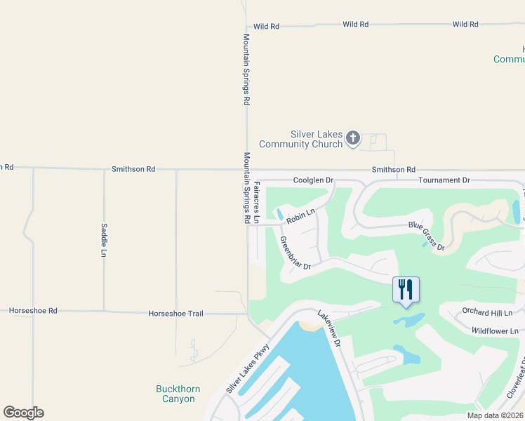 map of restaurants, bars, coffee shops, grocery stores, and more near 27987 Fairacres Lane in Helendale