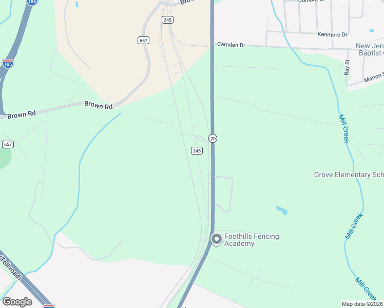 map of restaurants, bars, coffee shops, grocery stores, and more near 125 South Old Piedmont Highway in Piedmont