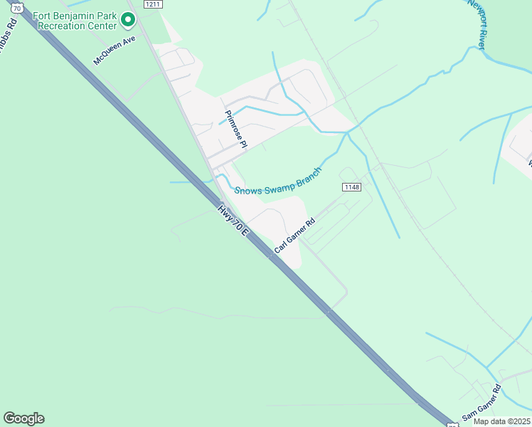 map of restaurants, bars, coffee shops, grocery stores, and more near 6030 U.S. 70 in Newport