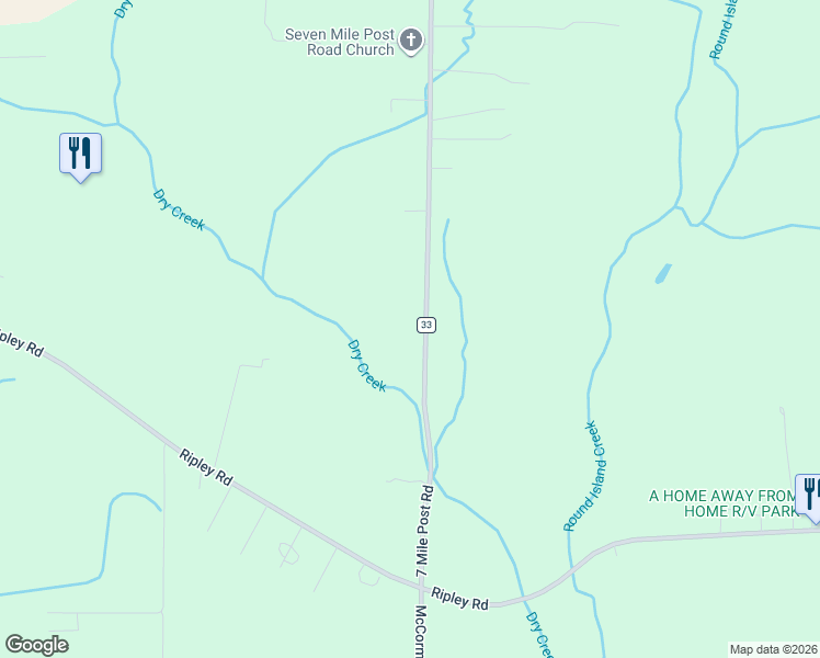 map of restaurants, bars, coffee shops, grocery stores, and more near 13843 7 Mile Post Road in Athens