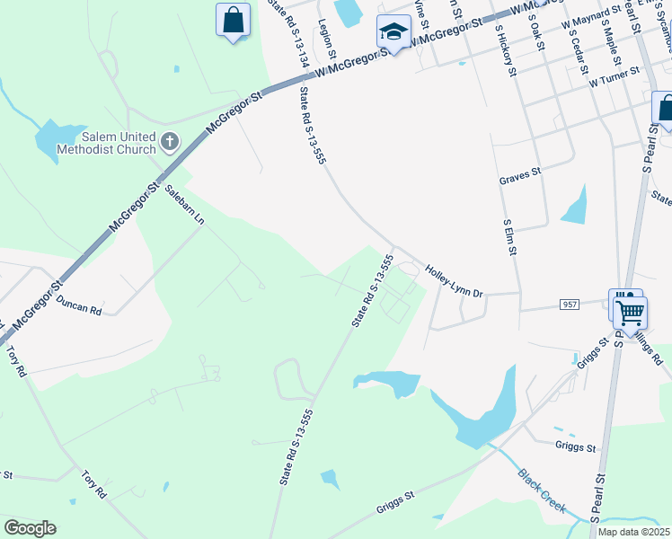 map of restaurants, bars, coffee shops, grocery stores, and more near 118 White Castle in Pageland