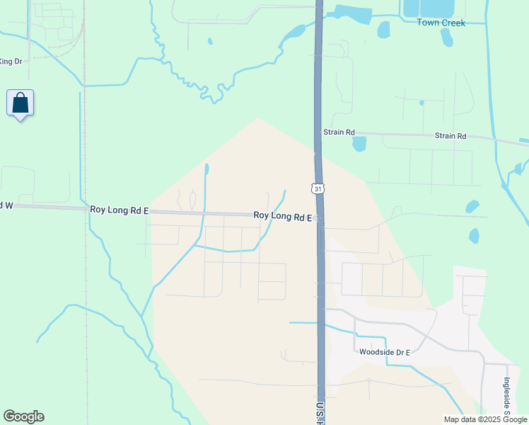 map of restaurants, bars, coffee shops, grocery stores, and more near 627 Roy Long Road East in Athens