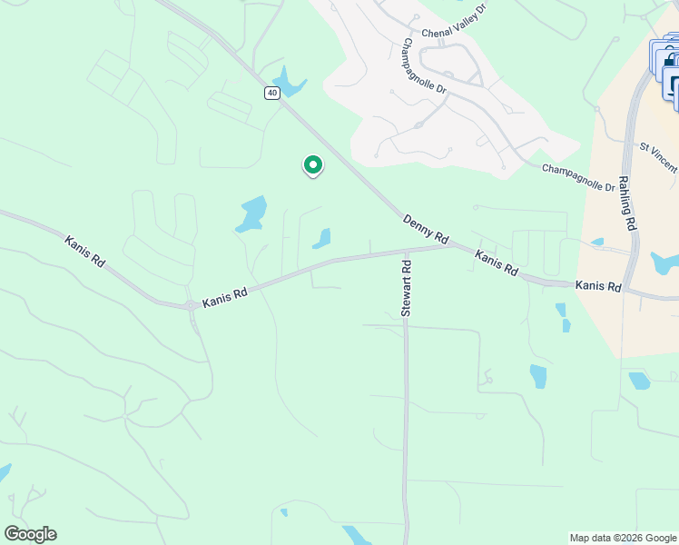 map of restaurants, bars, coffee shops, grocery stores, and more near 19124 Kanis Road in Little Rock