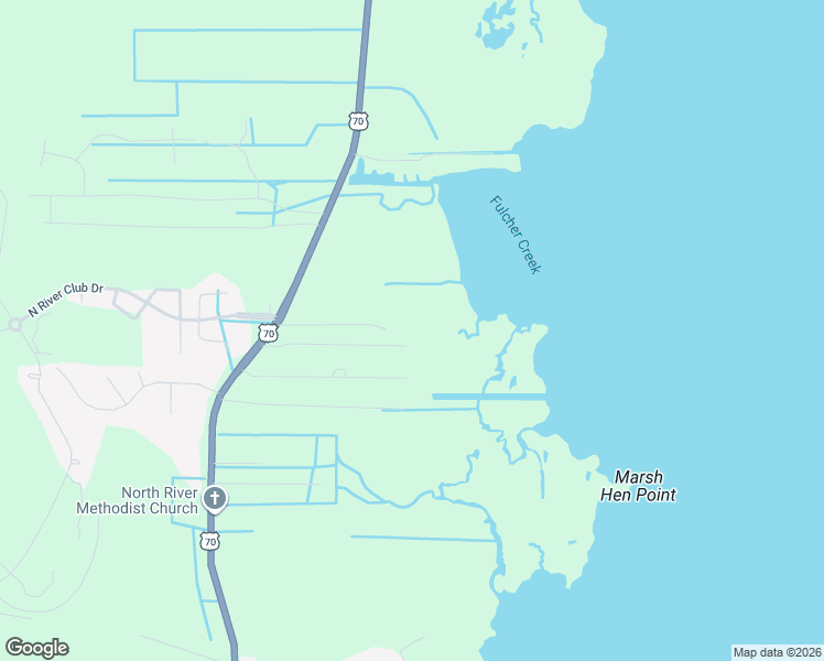 map of restaurants, bars, coffee shops, grocery stores, and more near 2712 U.S. 70 in Beaufort